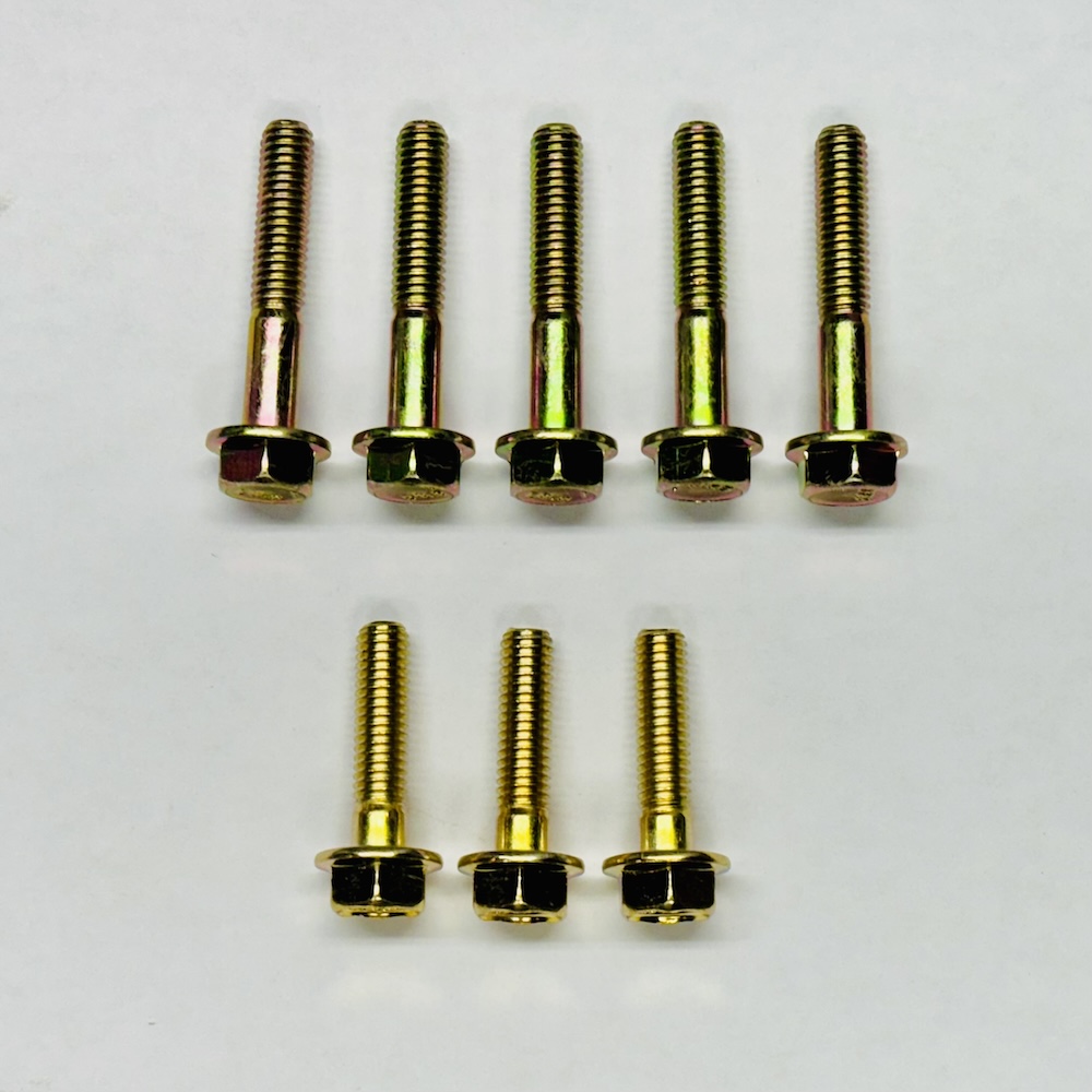 All New Miata Timing Cover Bolts Yellow Zinc Set 1990 2005 Upgrade 